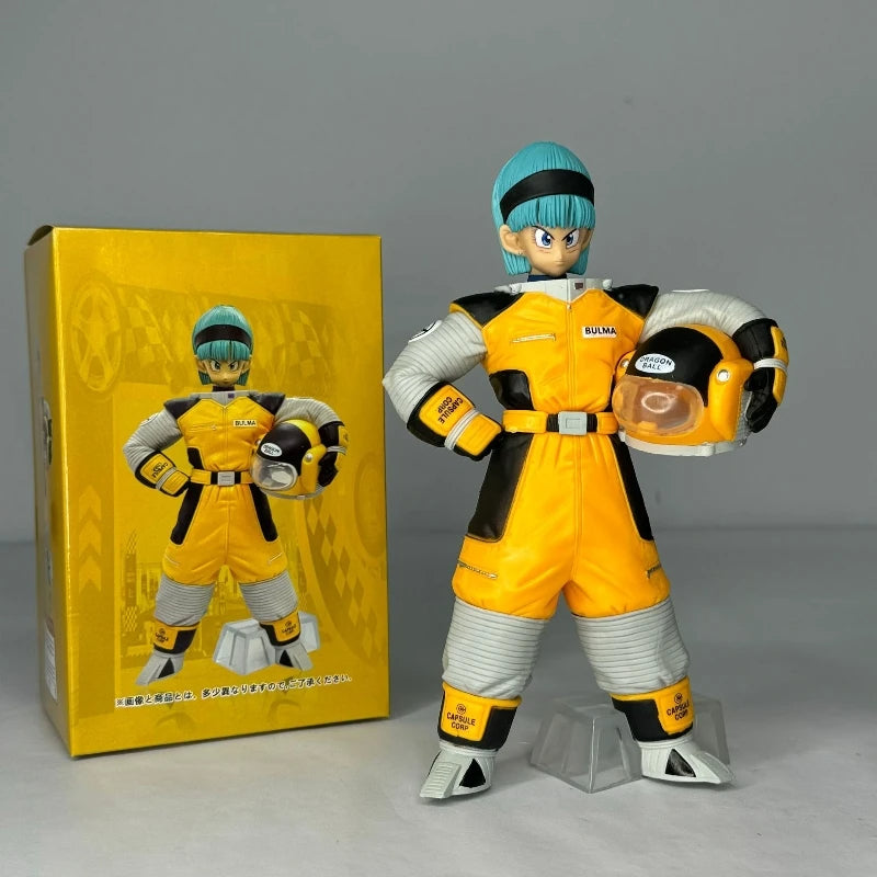 8.26in/21cm Anime Dragon Ball Z Figure Space Suit Bulma Figure PVC Action Figures Collection Model Toys For Christmas Gifts 8.26in/21cm Anime Dragon Ball Z Figure Space Suit Bulma Figure PVC Action Figures Collection Model Toys For Christmas Gifts